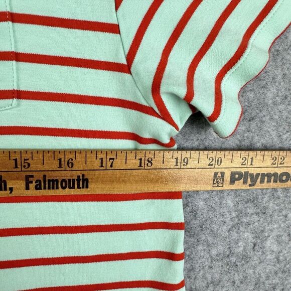 Atlantic Pacific x Lake Pocket Tee Shirt Womens L Striped Pima Coastal Preppy - Picture 9 of 11